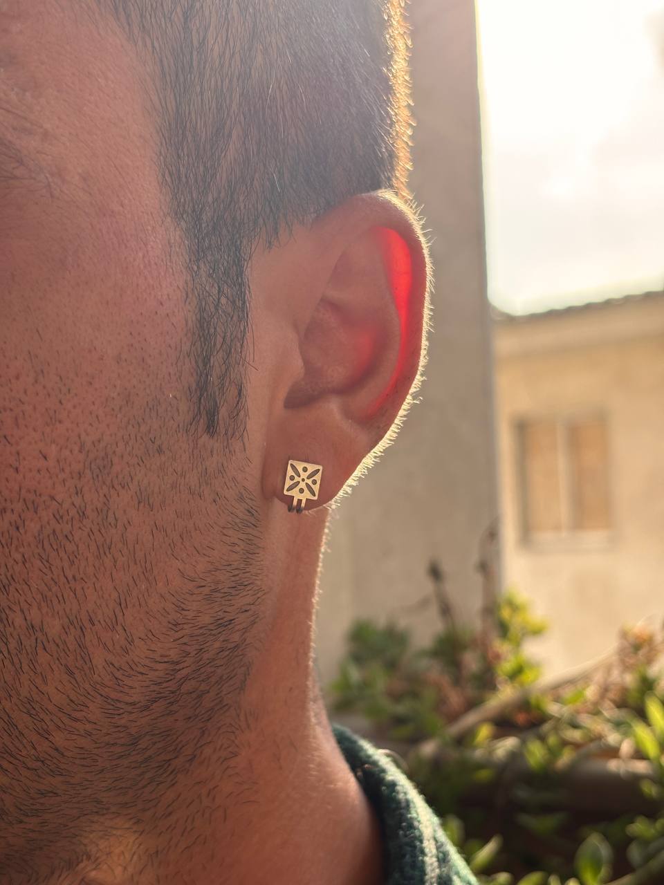 پیرسینگ مردانه نقره درفش کاویانی - titilaccessories گرگان